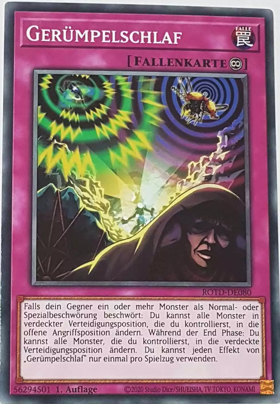 Gerümpelschlaf ROTD-DE080 ist in Common Yu-Gi-Oh Karte aus Rise of the Duelist 1.Auflage