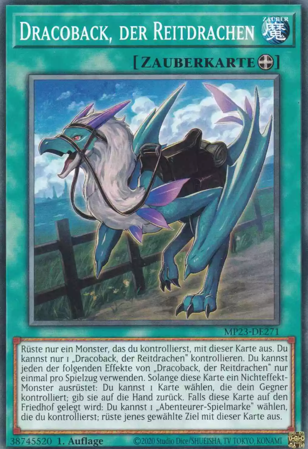 Dracoback, der Reitdrachen MP23-DE271 ist in Common Yu-Gi-Oh Karte aus 25th Anniversary Tin Dueling Heroes 1.Auflage