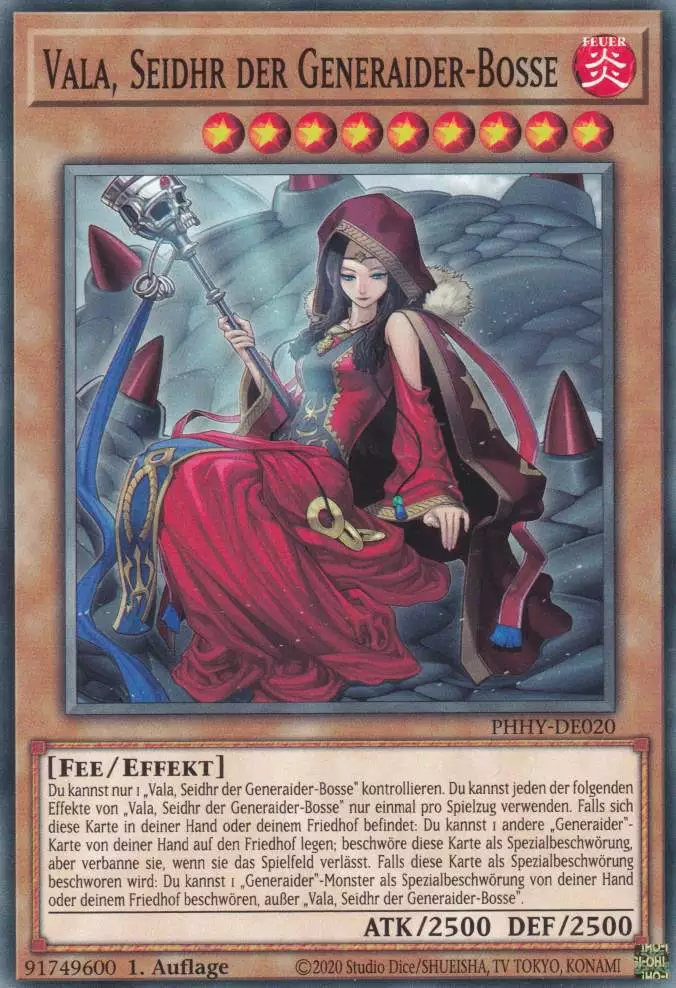 Vala, Seidhr der Generaider-Bosse PHHY-DE020 ist in Common Yu-Gi-Oh Karte aus Photon Hypernova 1.Auflage