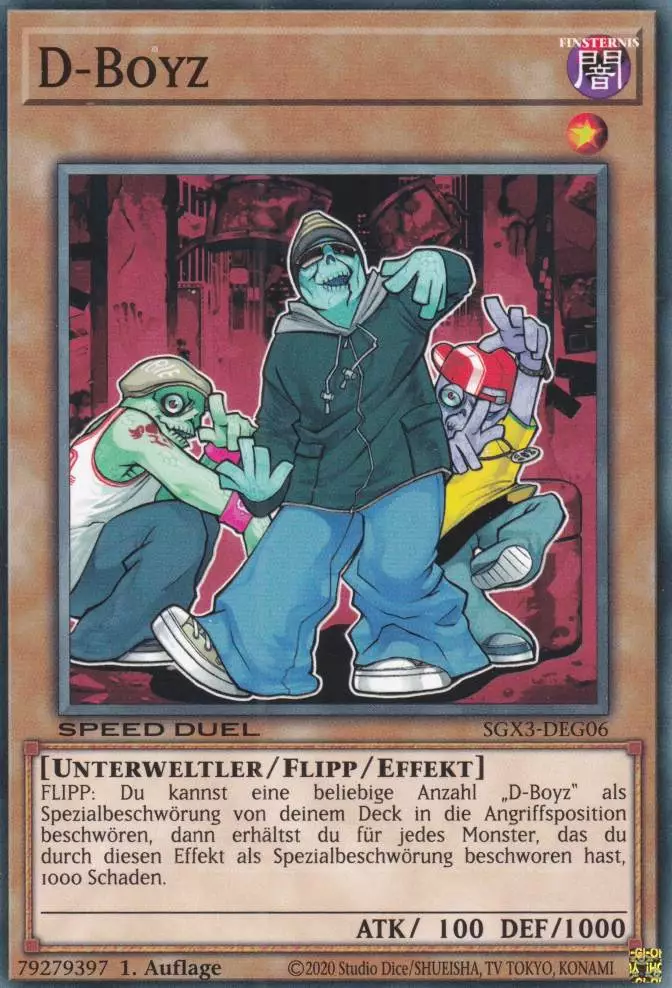 sgx3-deg06-d-boyz-common-speed-duel-gx-duelists-of-shadows D-Boyz SGX3-DEG06 ist in Common Yu-Gi-Oh Karte aus Speed Duel GX: Duelists of Shadows 1.Auflage