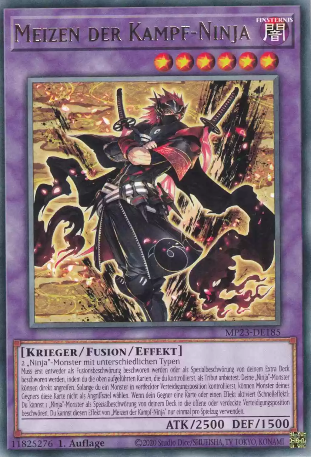 mp23-de185-meizen-der-kampf-ninja-rare-25th-anniversary-tin-dueling-heroes Meizen der Kampf-Ninja MP23-DE185 ist in Rare Yu-Gi-Oh Karte aus 25th Anniversary Tin Dueling Heroes 1.Auflage