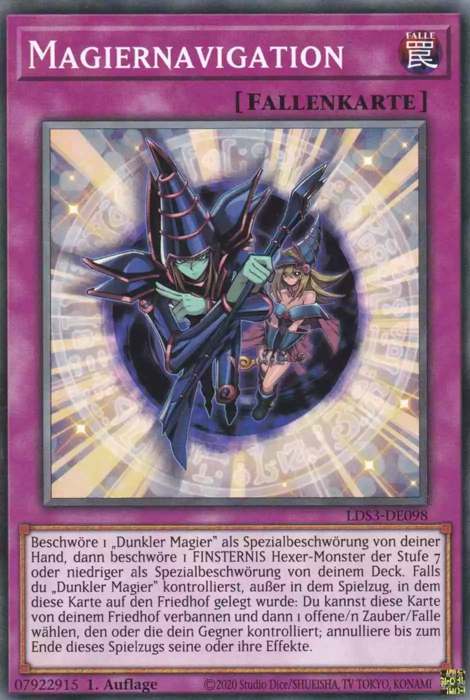 Magiernavigation LDS3-DE098 ist in Common Yu-Gi-Oh Karte aus Legendary Duelists Season 3 1.Auflage