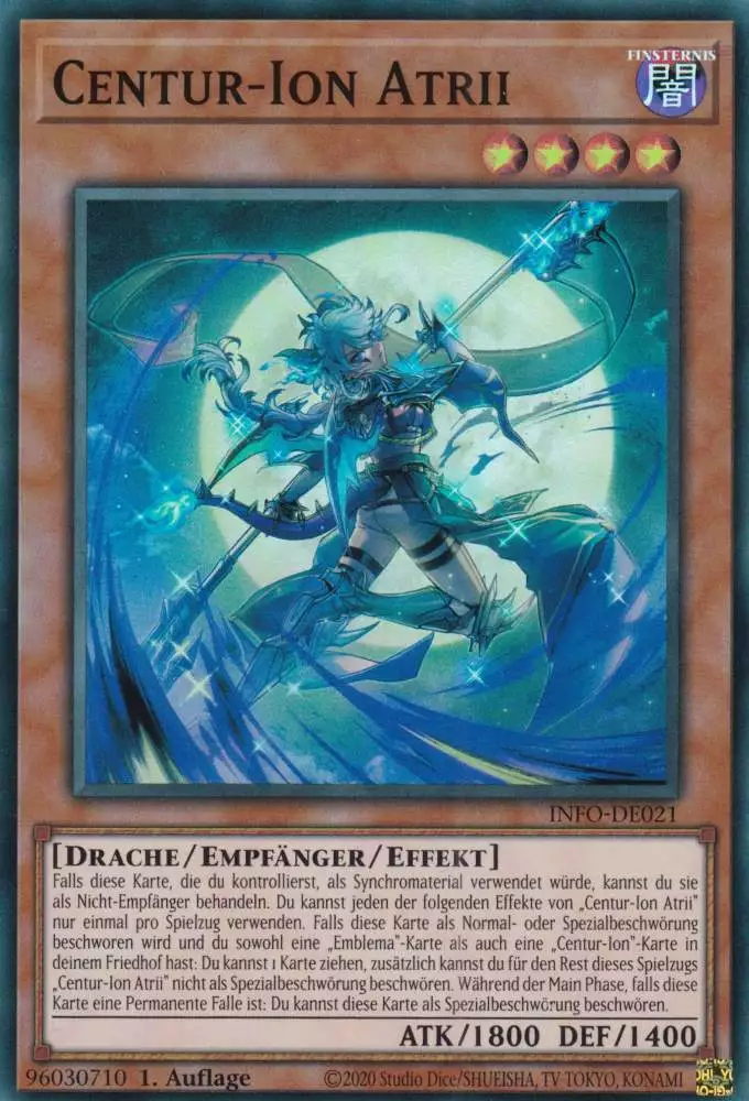 Centur-Ion Atrii INFO-DE021 ist in Super Rare Yu-Gi-Oh Karte aus The Infinite Forbidden 1.Auflage