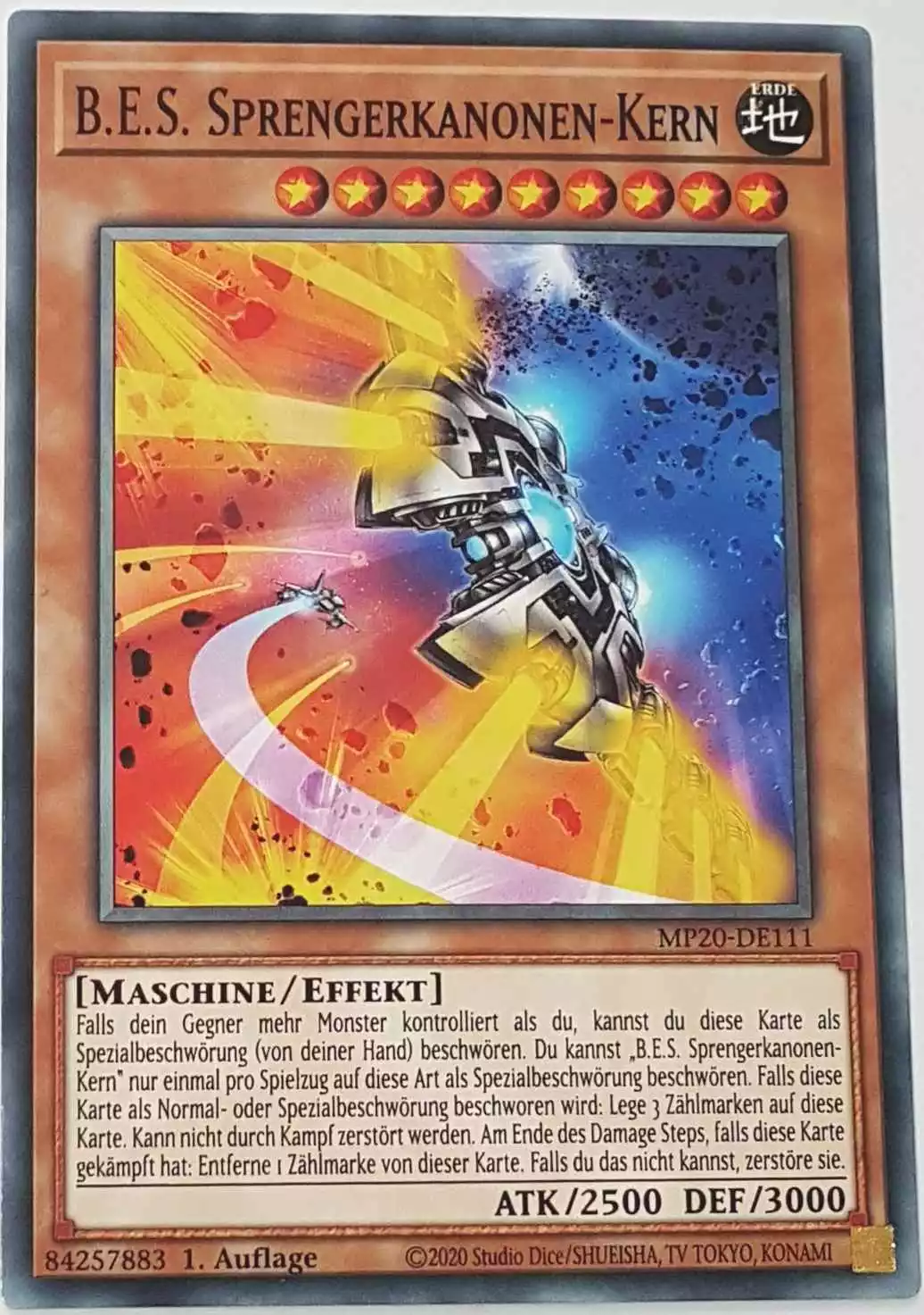 B.E.S. Sprengerkanonen-Kern MP20-DE111 ist in Common Yu-Gi-Oh Karte aus 2020 Tin of Lost Memories 1.Auflage