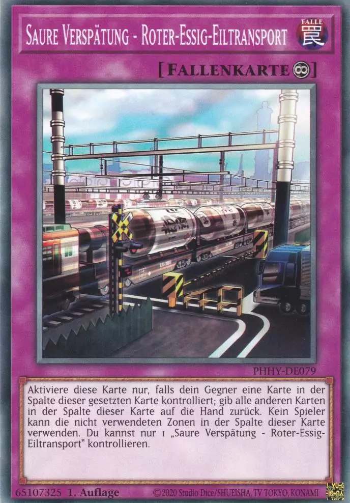 Saure Verspätung - Roter-Essig-Eiltransport PHHY-DE079 ist in Common Yu-Gi-Oh Karte aus Photon Hypernova 1.Auflage