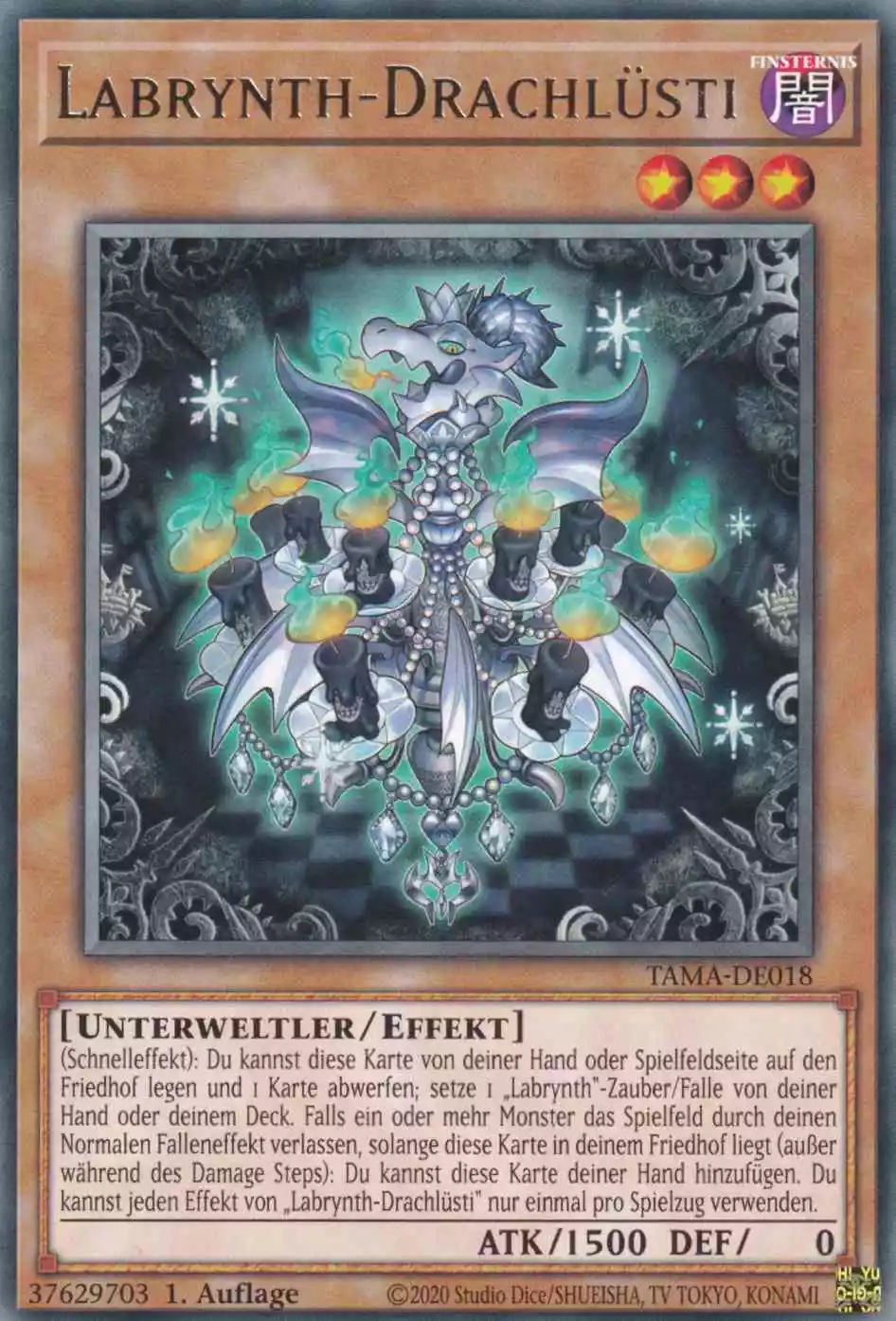 tama-de018-labrynth-drachluesti-rare-tactical-masters Labrynth-Drachlüsti TAMA-DE018 ist in Rare Yu-Gi-Oh Karte aus Tactical Masters 1.Auflage