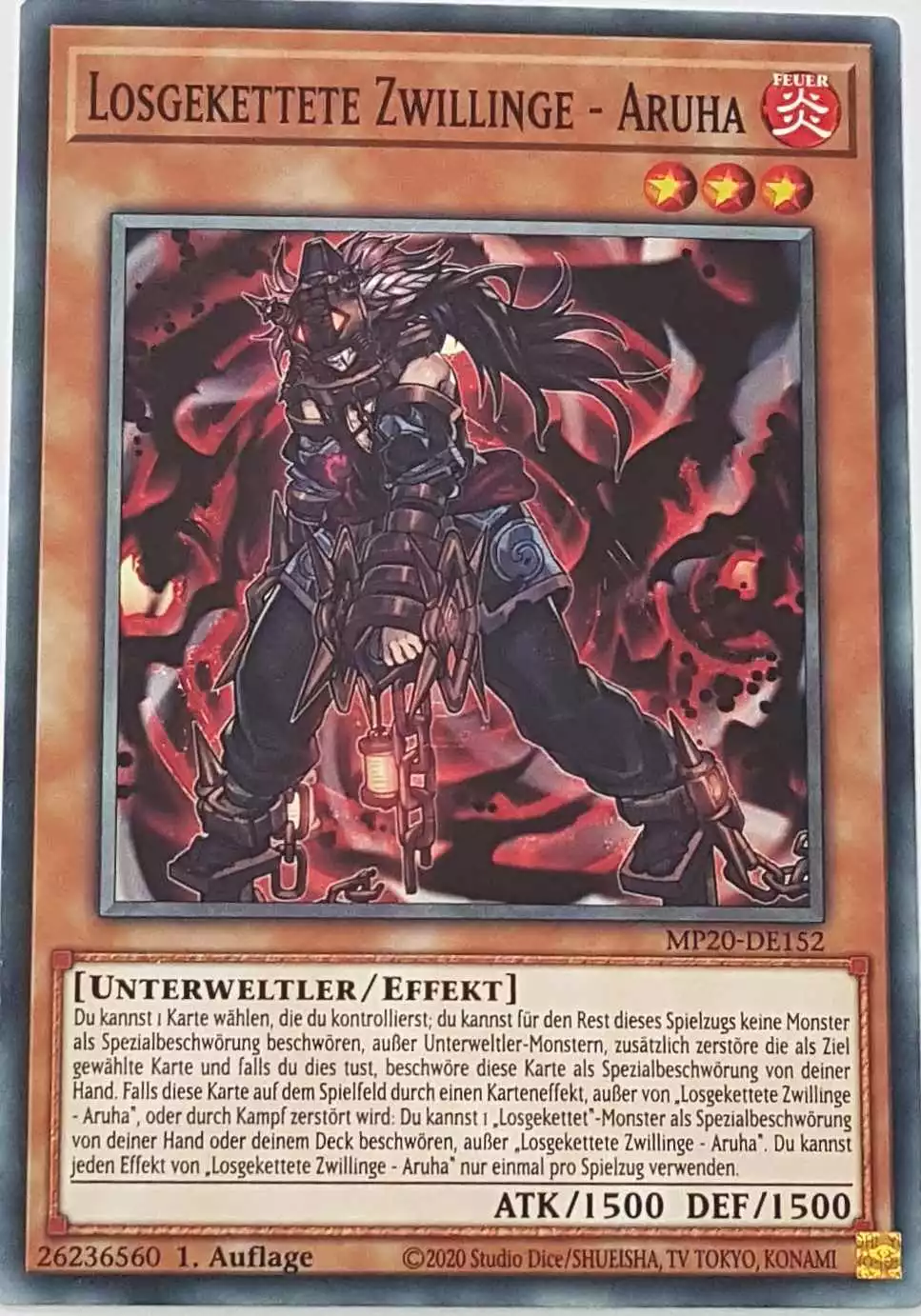 Losgekettete Zwillinge - Aruha MP20-DE152 ist in Common Yu-Gi-Oh Karte aus 2020 Tin of Lost Memories 1.Auflage