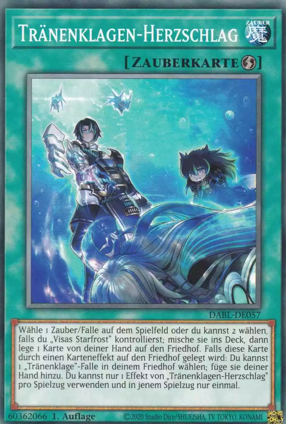 Tränenklagen-Herzschlag DABL-DE057 ist in Common Yu-Gi-Oh Karte aus Darkwing Blast 1.Auflage