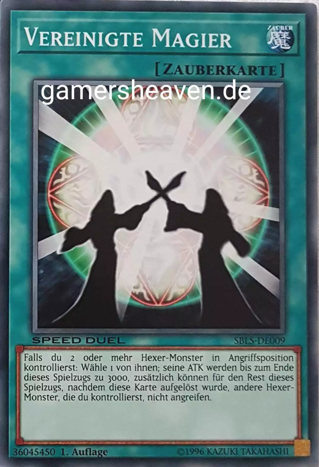 Vereinigte Magier SBLS-DE009 ist in Common Yu-Gi-Oh Karte aus Speed Duel Arena of Lost Souls 1. Auflage