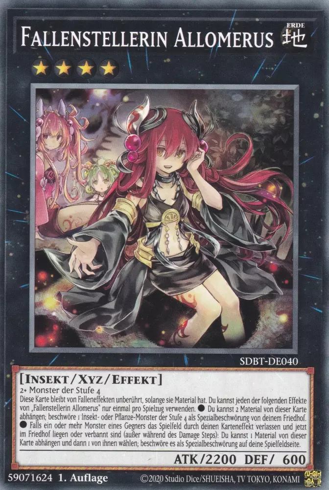 Fallenstellerin Allomerus SDBT-DE040 ist in Common Yu-Gi-Oh Karte aus Structure Deck: Beware of Traptrix 1.Auflage