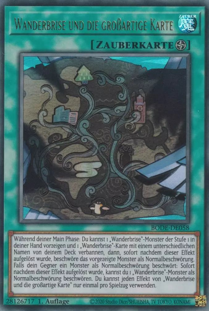 Wanderbrise und die großartige Karte BODE-DE058 ist in Ultra Rare Yu-Gi-Oh Karte aus Burst of Destiny 1.Auflage
