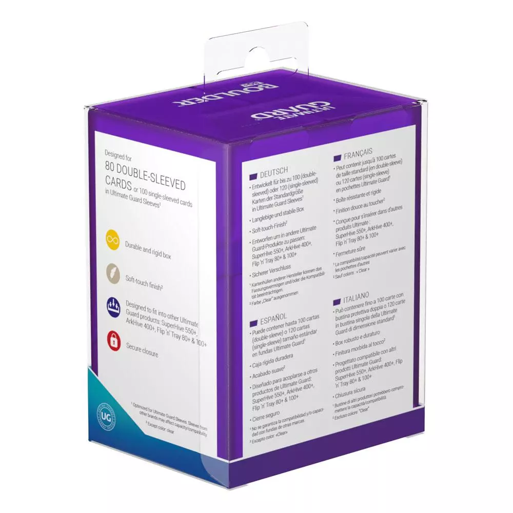 Ultimate Guard Boulder Deck Case 80+ Amethyst