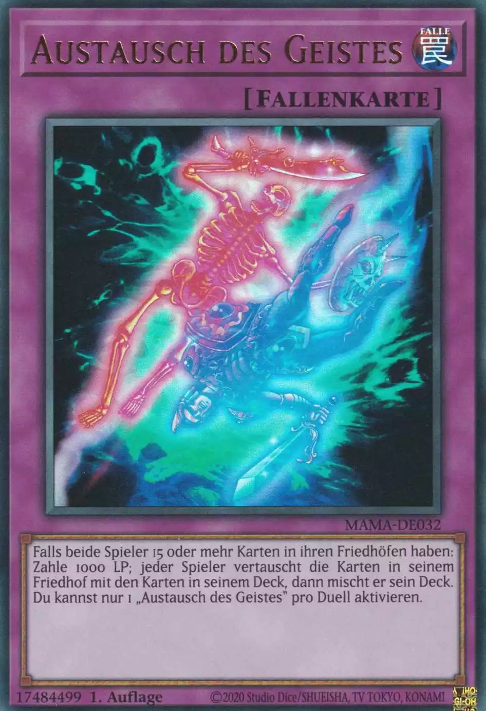 Austausch des Geistes MAMA-DE032 ist in Ultra Rare Yu-Gi-Oh Karte aus Magnificent Mavens 1.Auflage