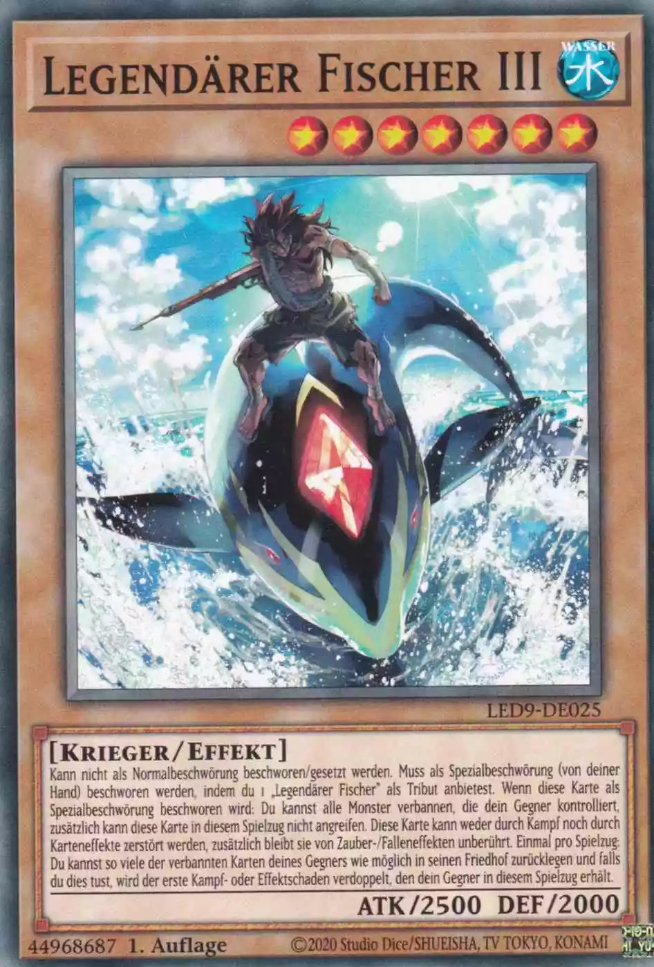 Legendärer Fischer III LED9-DE025 ist in Common Yu-Gi-Oh Karte aus Legendary Duelists Duels from the Deep 1.Auflage