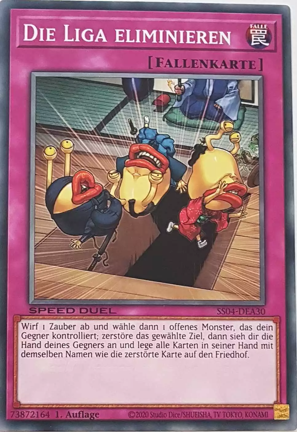 Die Liga eliminieren SS04-DEA30 ist in Common Yu-Gi-Oh Karte aus Match of the Millennium 1.Auflage