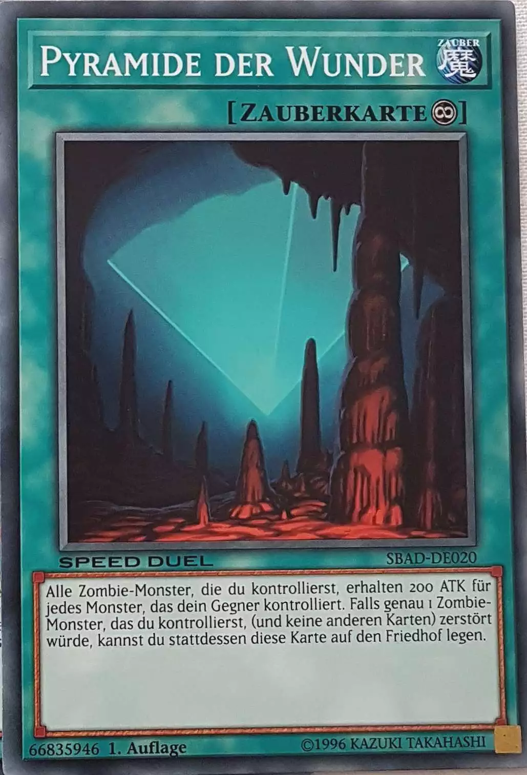 Pyramide der Wunder SBAD-DE020 ist in Common Yu-Gi-Oh Karte aus Speed Duel Attack from the Deep 1. Auflage