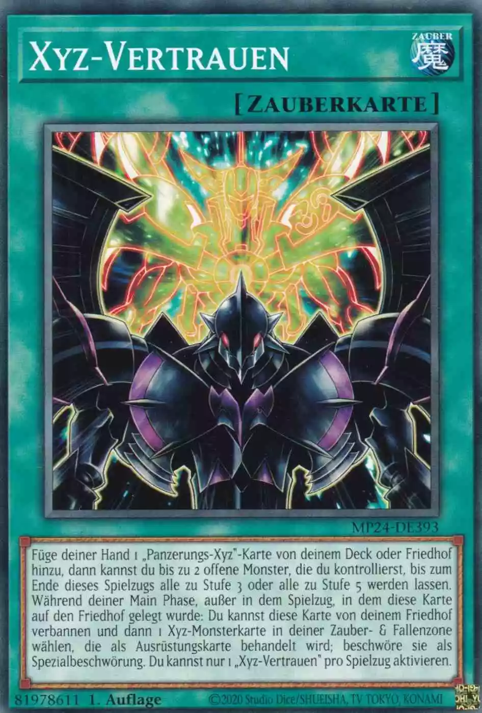 Xyz-Vertrauen MP24-DE393 ist in Common Yu-Gi-Oh Karte aus 25th Anniversary Tin Dueling Mirrors 1.Auflage