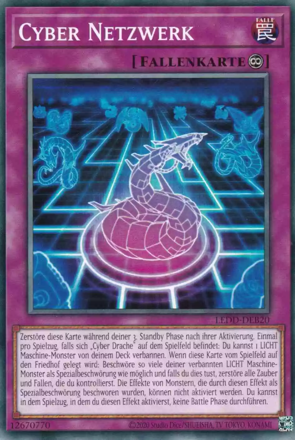 Cyber Netzwerk LEDD-DEB20 ist in Common Yu-Gi-Oh Karte aus Legendary Dragon Decks unlimitiert
