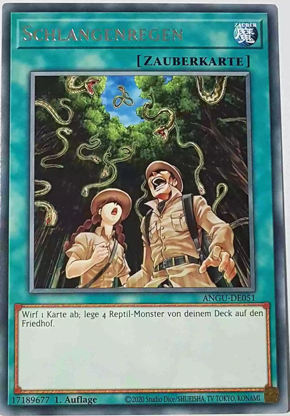 Schlangenregen ANGU-DE051 ist in Rare Yu-Gi-Oh Karte aus Ancient Guardians 1.Auflage