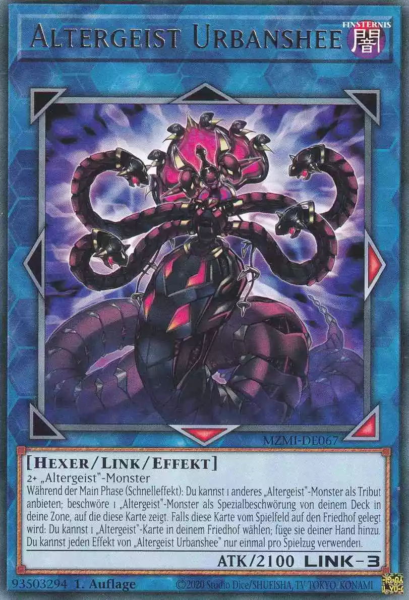 Altergeist Urbanshee MZMI-DE067 ist in Rare Yu-Gi-Oh Karte aus Maze of Millennia 1.Auflage