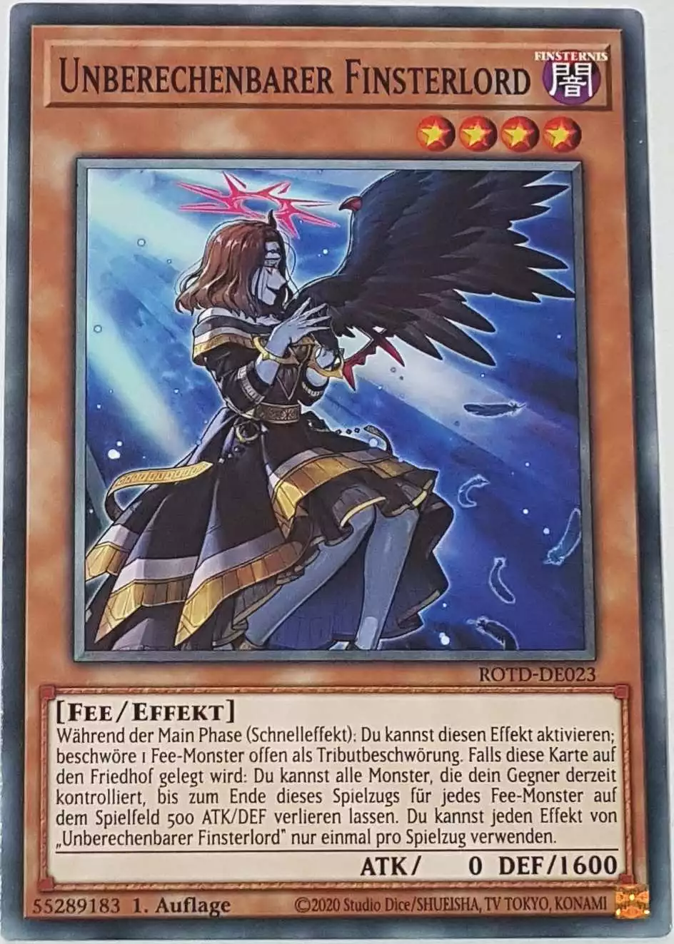 Unberechenbarer Finsterlord ROTD-DE023 ist in Common Yu-Gi-Oh Karte aus Rise of the Duelist 1.Auflage