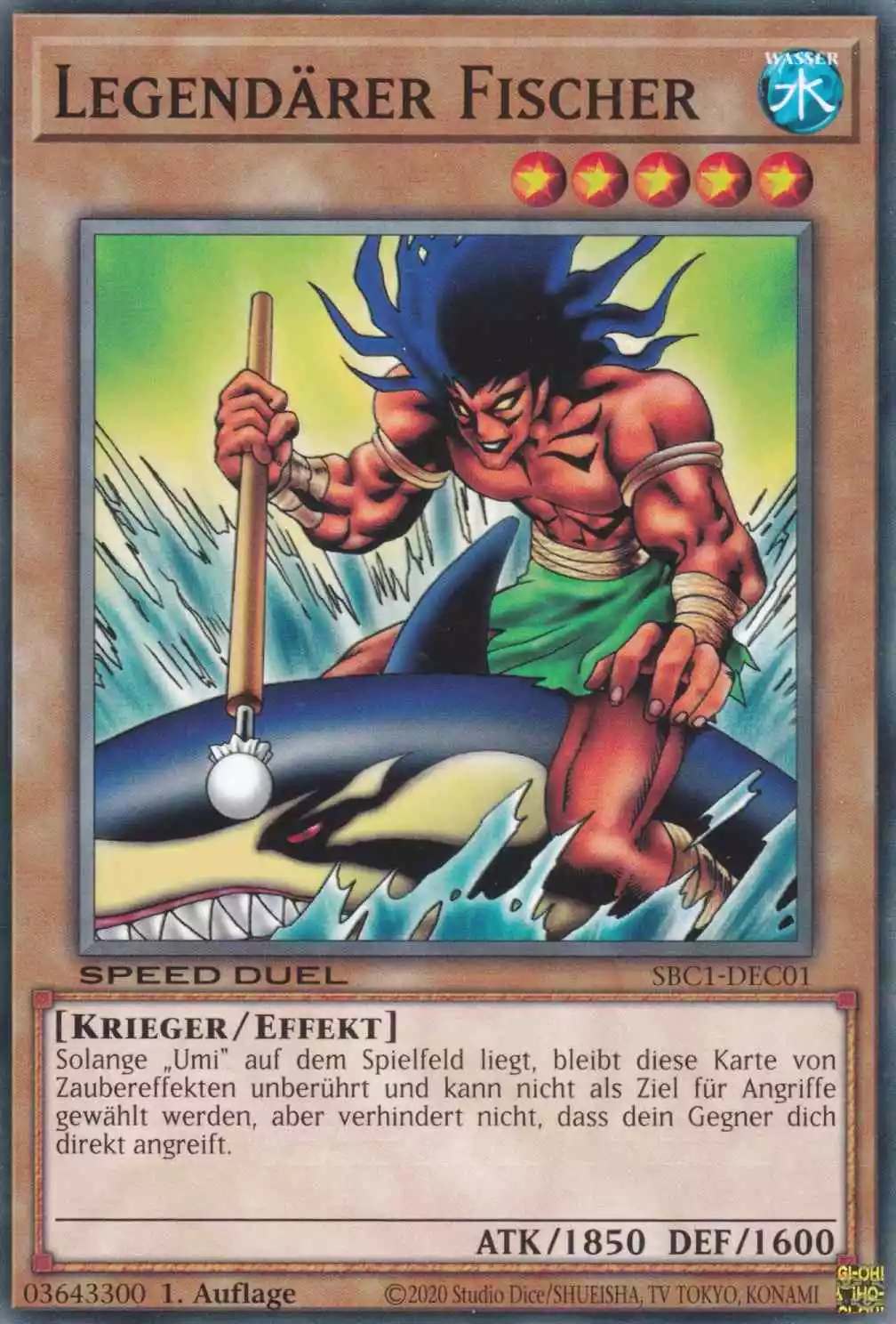 Legendärer Fischer SBC1-DEC01 ist in Common Yu-Gi-Oh Karte aus Streets of Battle City 1.Auflage