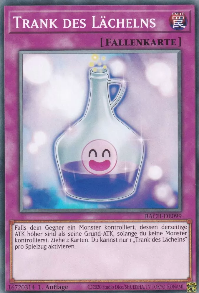 Trank des Lächelns BACH-DE099 ist in Common Yu-Gi-Oh Karte aus Battle of Chaos 1.Auflage