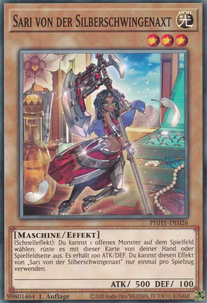 Sari von der Silberschwingenaxt PHHY-DE026 ist in Common Yu-Gi-Oh Karte aus Photon Hypernova 1.Auflage