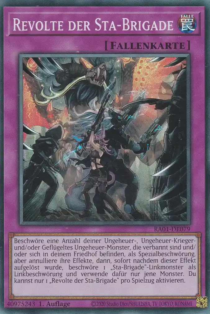 ra01-de079-s-revolte-der-sta-brigade-super-rare-25th-anniversary-rarity-collection Revolte der Sta-Brigade RA01-DE079 ist in Super Rare Yu-Gi-Oh Karte aus 25th Anniversary Rarity Collection 1.Auflage