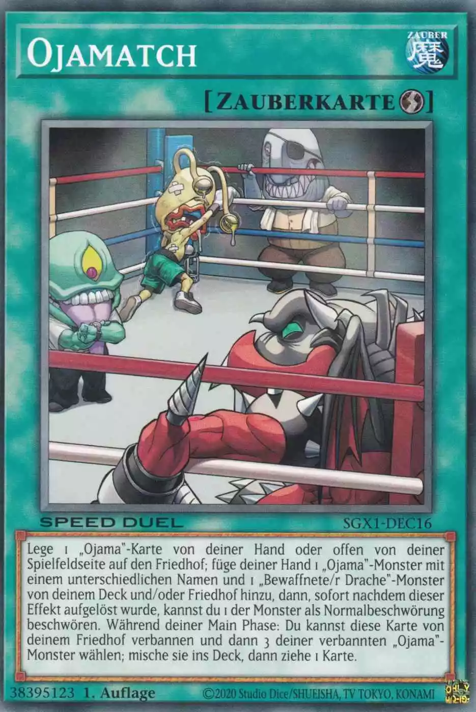 Ojamatch SGX1-DEC16 ist in Common Yu-Gi-Oh Karte aus Speed Duel GX Duel Academy Box 1.Auflage