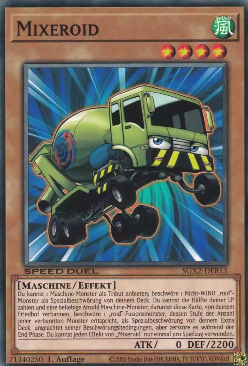Mixeroid SGX2-DEB13 ist in Common Yu-Gi-Oh Karte aus Speed Duel GX: Midterm Paradox 1.Auflage