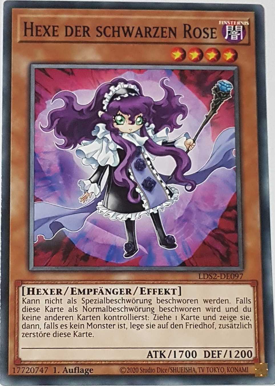 Hexe der schwarzen Rose LDS2-DE097 ist in Common Yu-Gi-Oh Karte aus Legendary Duelists: Season 2 1.Auflage