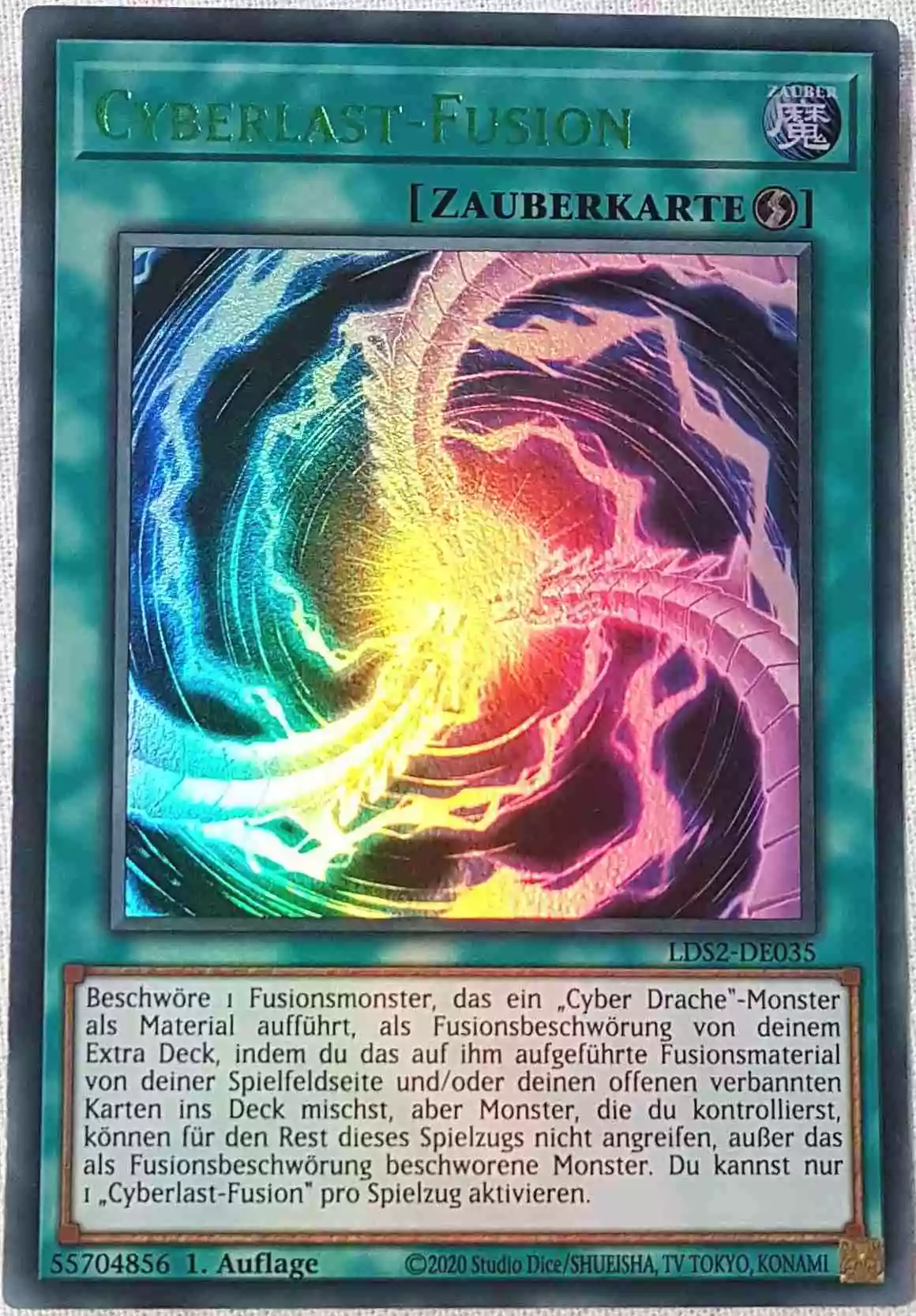 lds2-de035-g-cyberlast-fusion-gruen-colorful-ultra-rare-legendary-duelists-season-2 Cyberlast-Fusion (grün) LDS2-DE035 ist in Colorful Ultra Rare Yu-Gi-Oh Karte aus Legendary Duelists: Season 2 1.Auflage