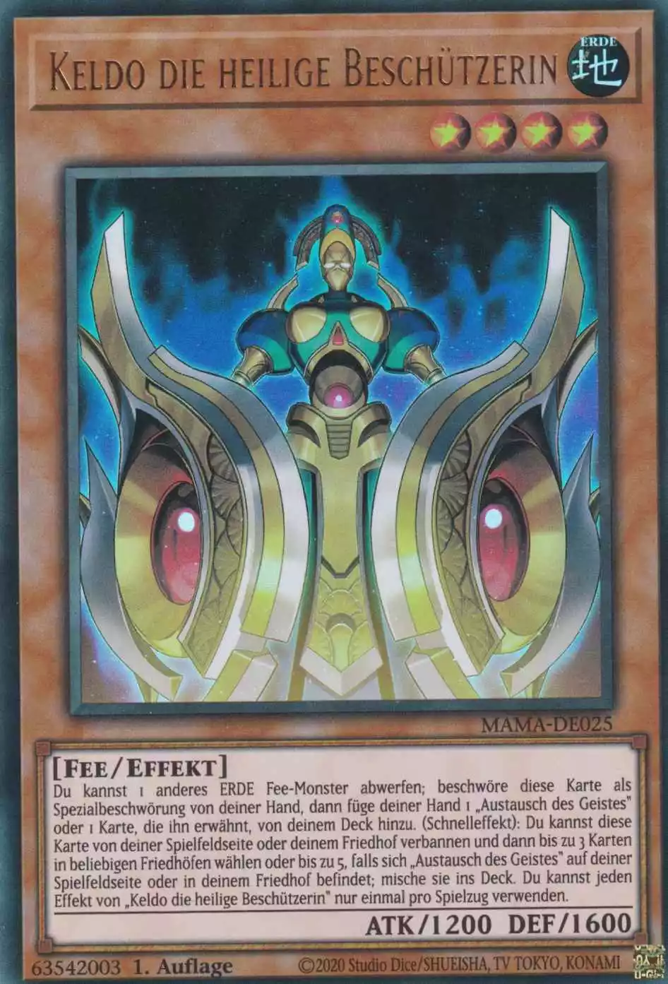 Keldo die heilige Beschützerin MAMA-DE025 ist in Ultra Rare Yu-Gi-Oh Karte aus Magnificent Mavens 1.Auflage