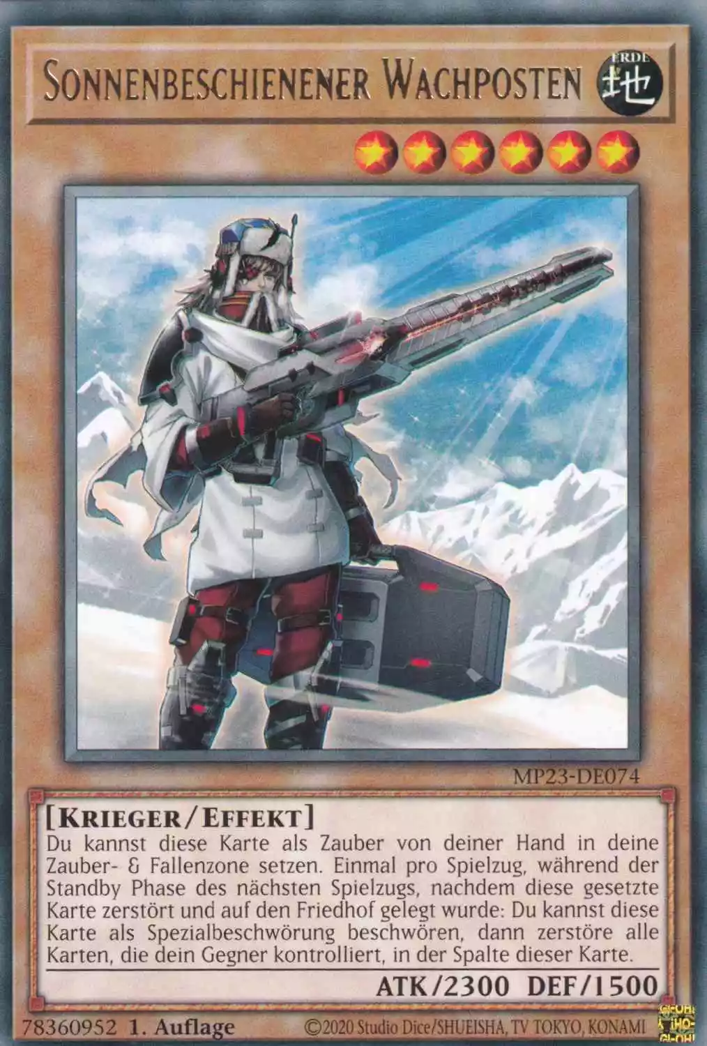 Sonnenbeschienener Wachposten MP23-DE074 ist in Rare Yu-Gi-Oh Karte aus 25th Anniversary Tin Dueling Heroes 1.Auflage