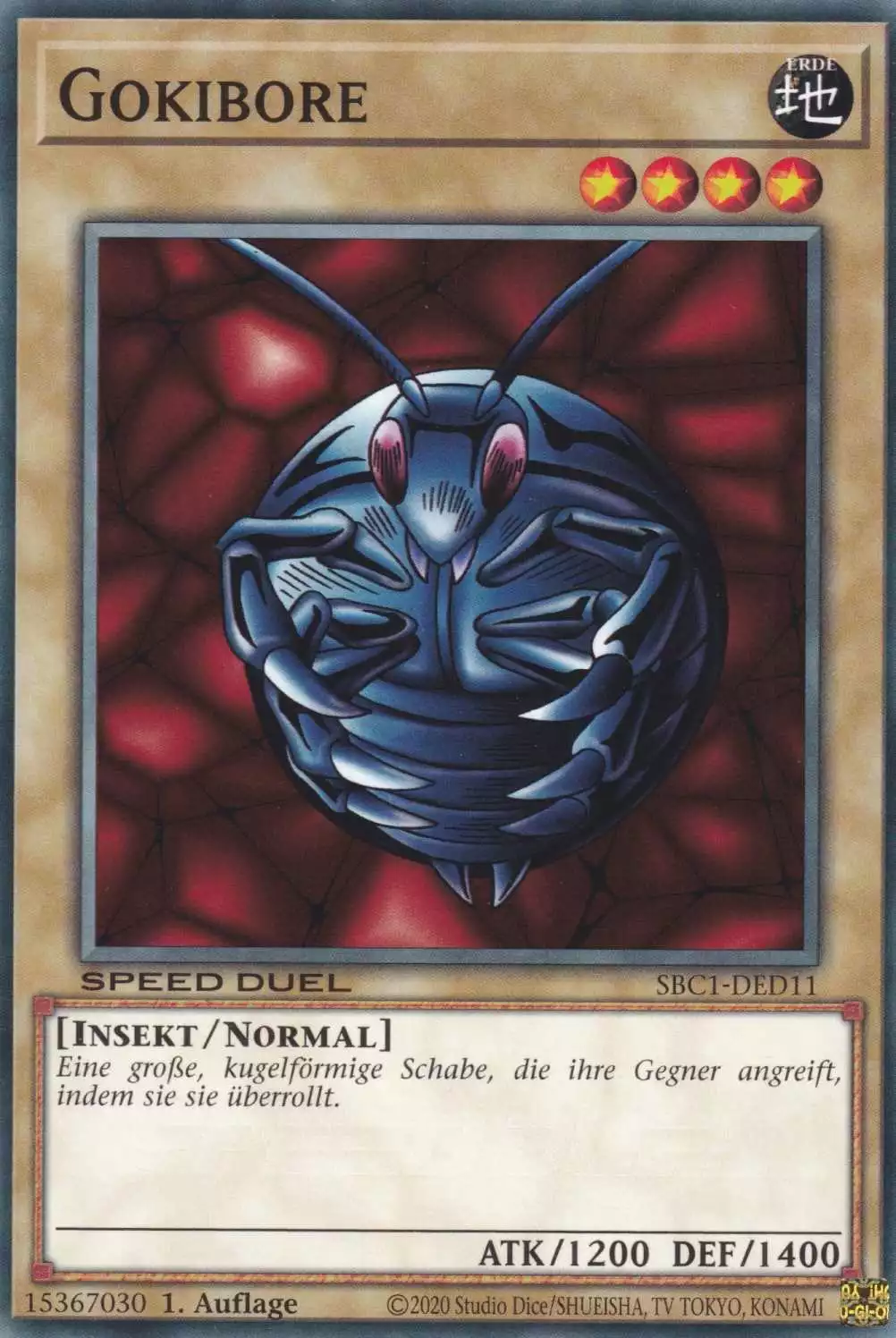 Gokibore SBC1-DED11 ist in Common Yu-Gi-Oh Karte aus Streets of Battle City 1.Auflage