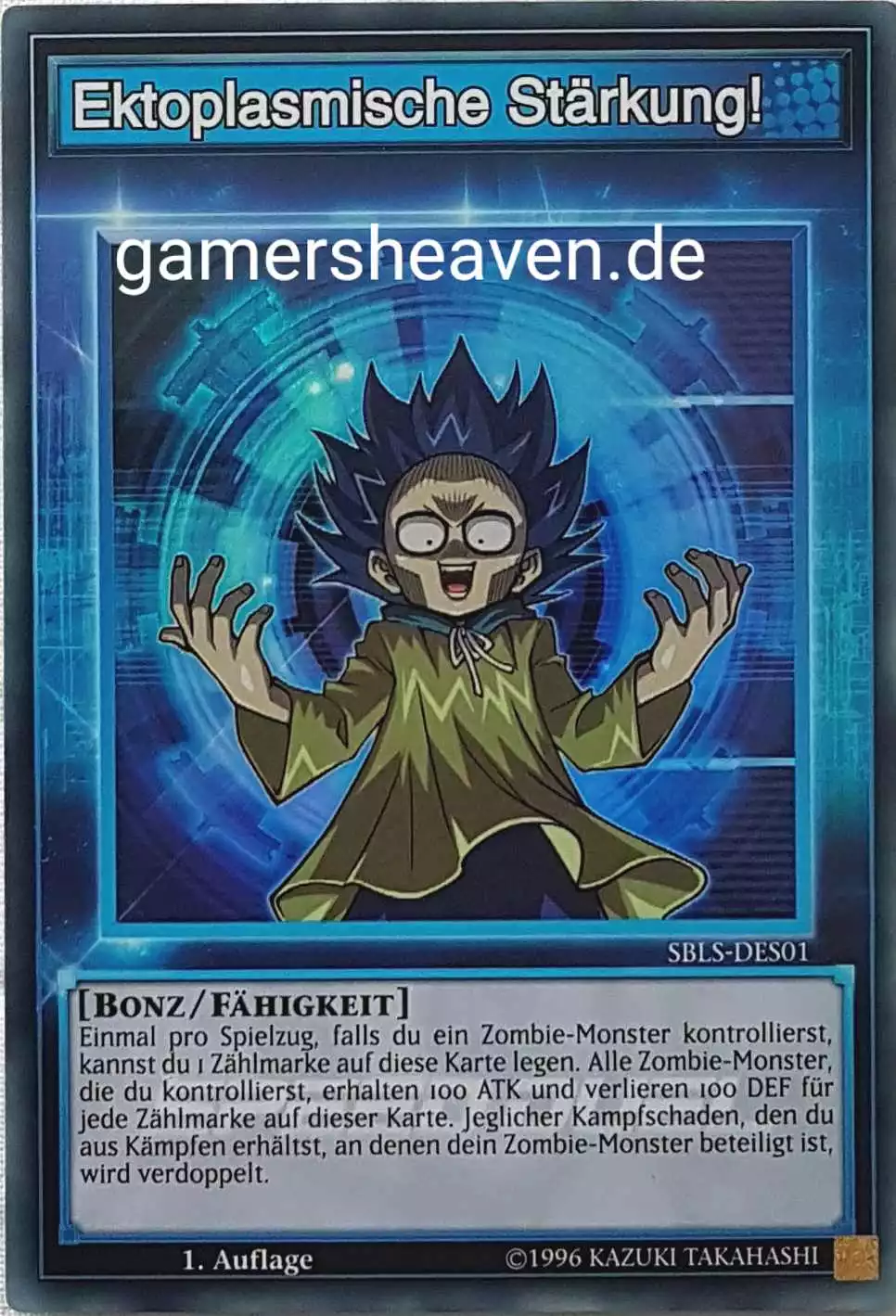 Ektoplasmiche Stärkung! SBLS-DES01 ist in Super Rare Yu-Gi-Oh Karte aus Speed Duel Arena of Lost Souls 1. Auflage