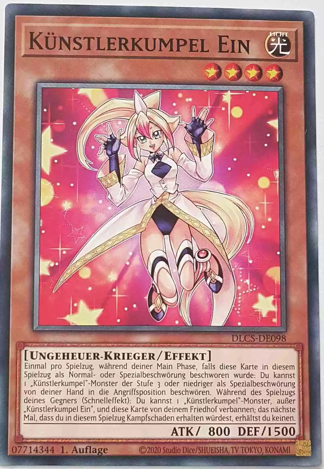 Künstlerkumpel Ein DLCS-DE098 ist in Common Yu-Gi-Oh Karte aus Dragons of Legend The Complete Series 1.Auflage