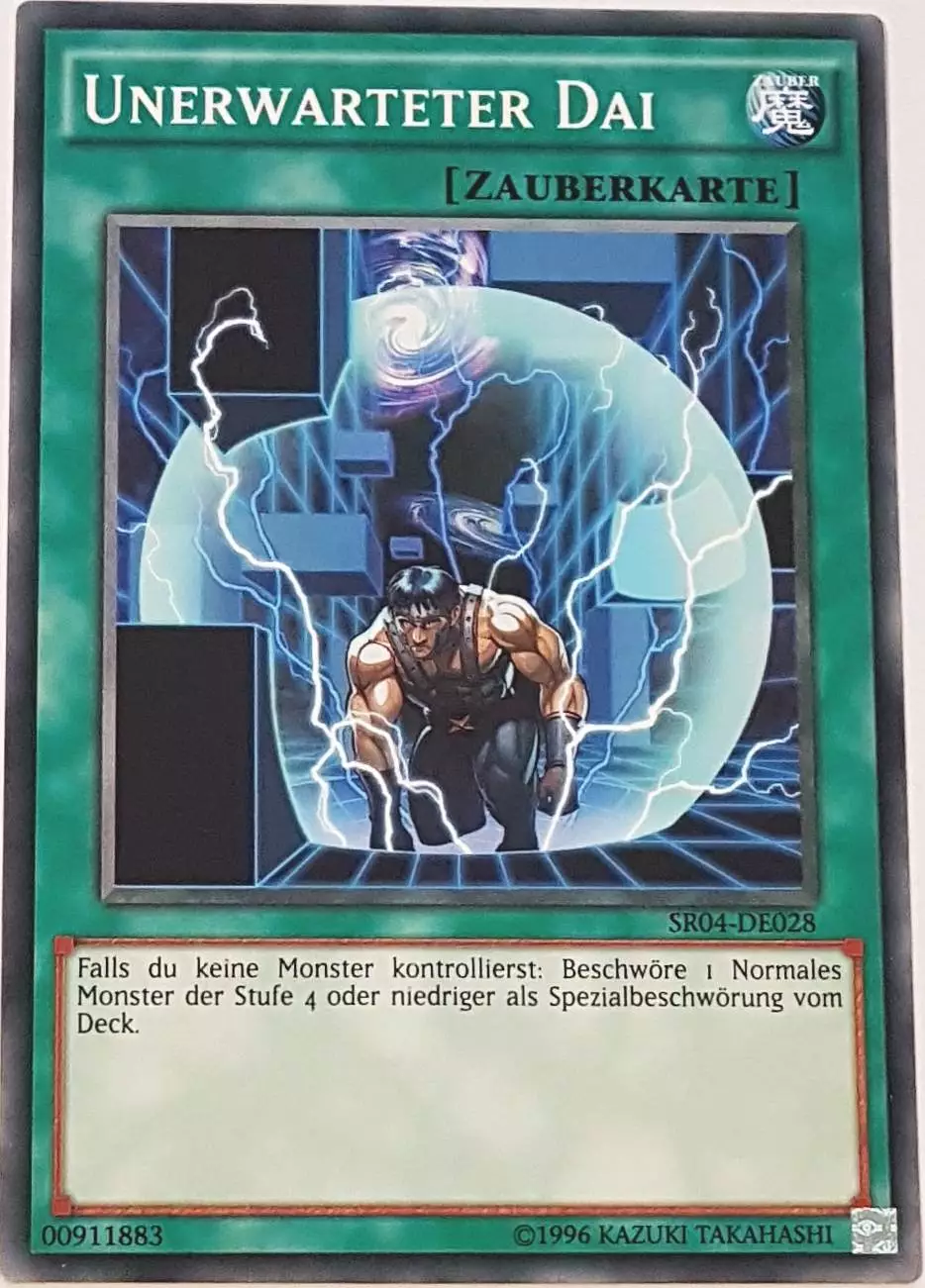 Unerwarteter Dai SR04-DE028 ist in Common Yu-Gi-Oh Karte aus Dinosmasher's Fury 