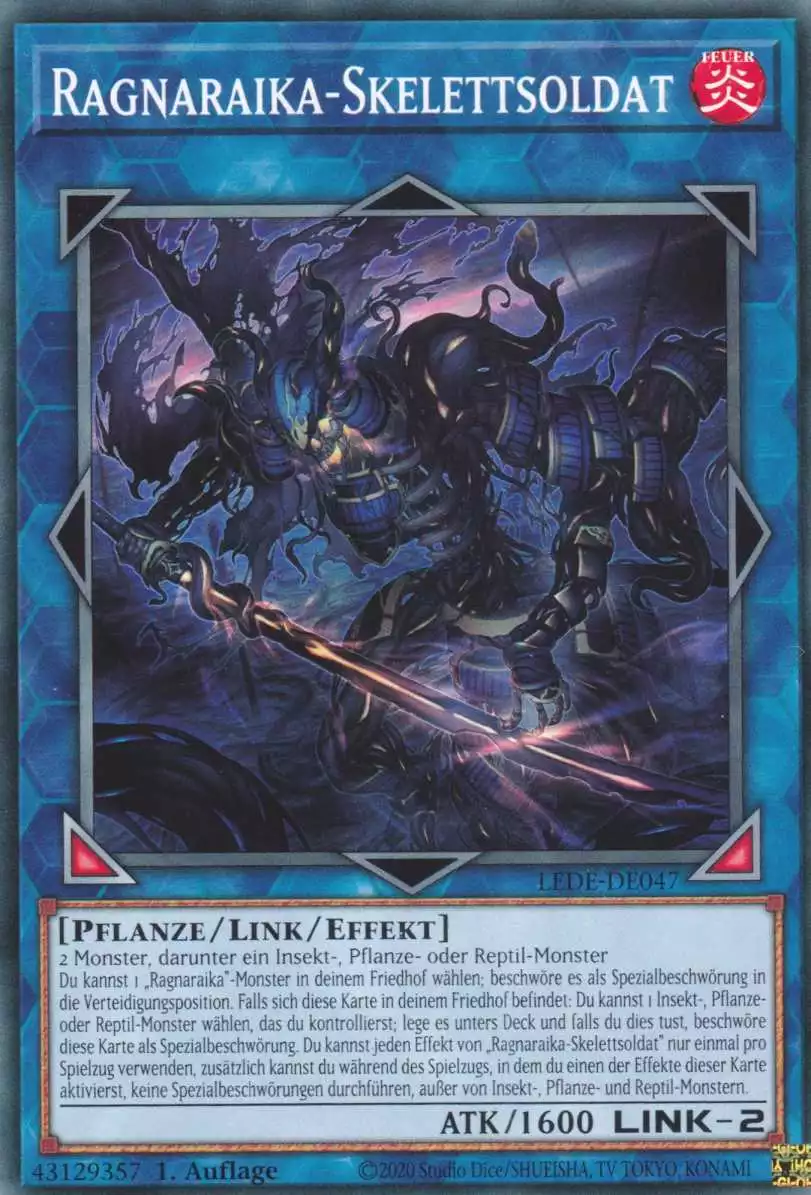 Ragnaraika-Skelettsoldat LEDE-DE047 ist in Common Yu-Gi-Oh Karte aus Legacy Of Destruction 1.Auflage