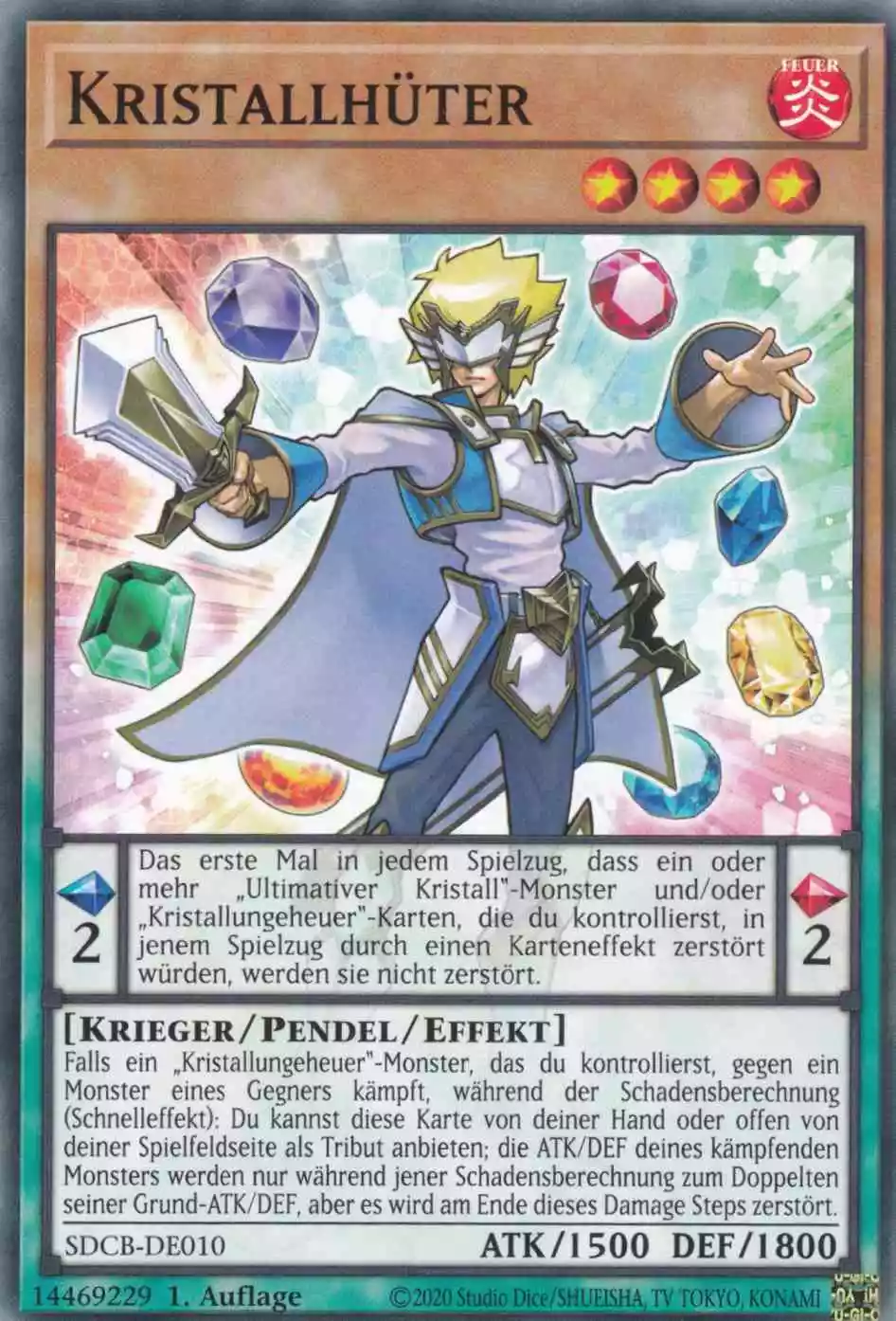 Kristallhüter SDCB-DE010 ist in Common Yu-Gi-Oh Karte aus Structure Deck: Legend of the Crystal Beasts 1.Auflage