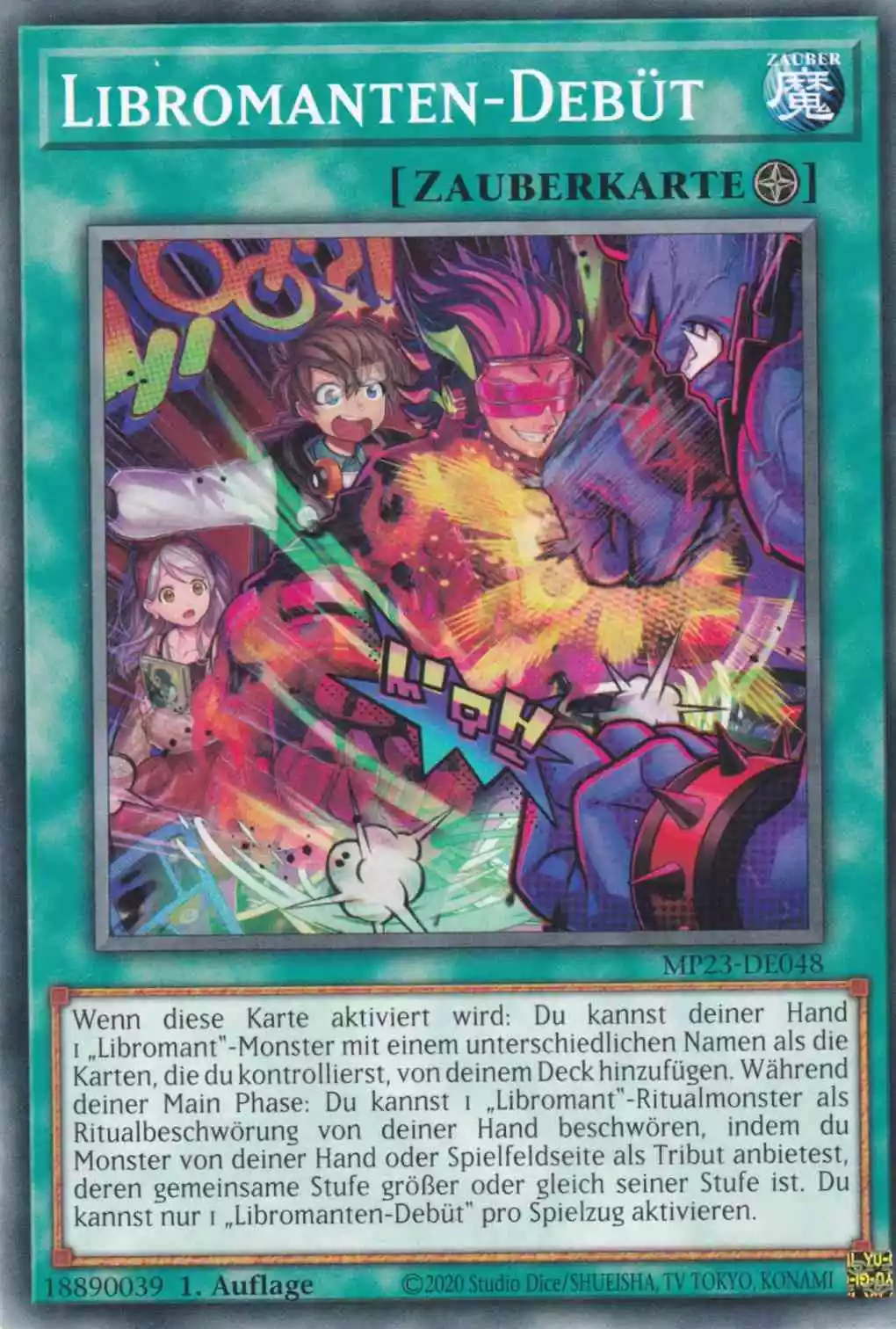 Libromanten-Debüt MP23-DE048 ist in Common Yu-Gi-Oh Karte aus 25th Anniversary Tin Dueling Heroes 1.Auflage