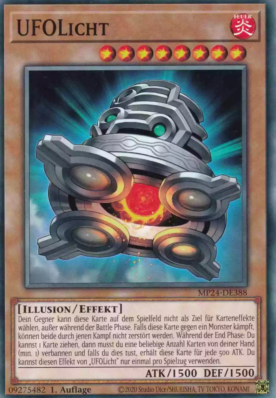 UFOLicht MP24-DE388 ist in Common Yu-Gi-Oh Karte aus 25th Anniversary Tin Dueling Mirrors 1.Auflage