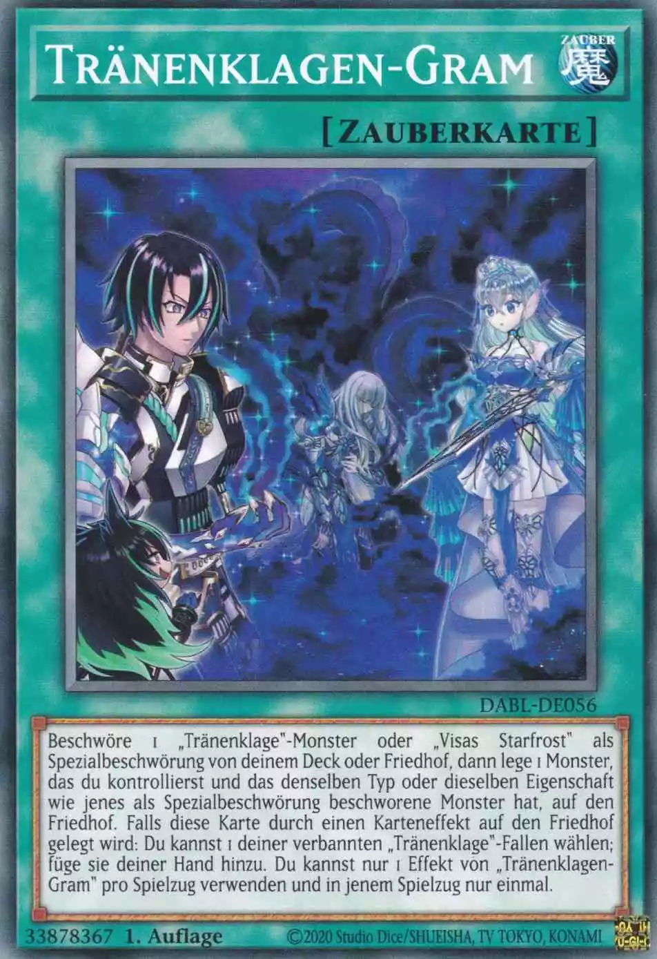 Tränenklagen-Gram DABL-DE056 ist in Common Yu-Gi-Oh Karte aus Darkwing Blast 1.Auflage