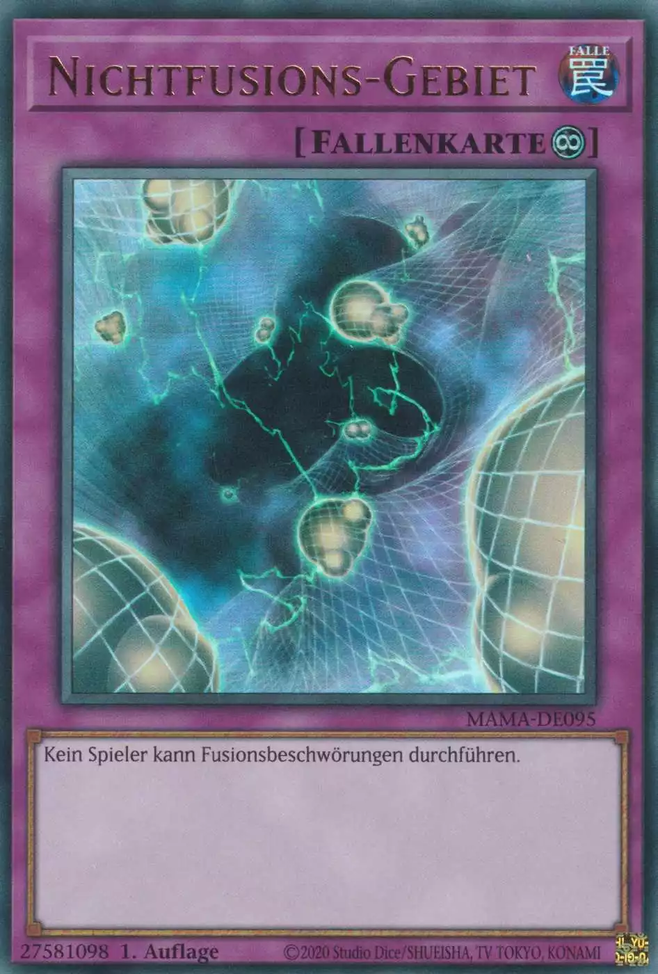Nichtfusions-Gebiet MAMA-DE095 ist in Ultra Rare Yu-Gi-Oh Karte aus Magnificent Mavens 1.Auflage