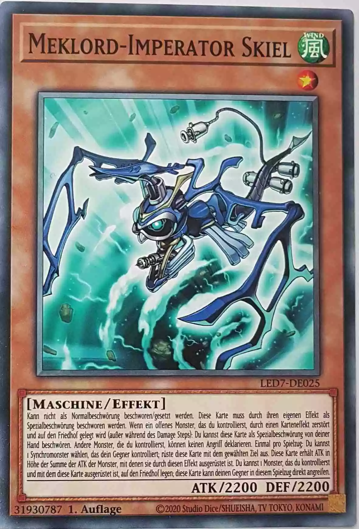 Meklord-Imperator Skiel LED7-DE025 ist in Common Yu-Gi-Oh Karte aus Legendary Duelists Rage of Ra 1.Auflage