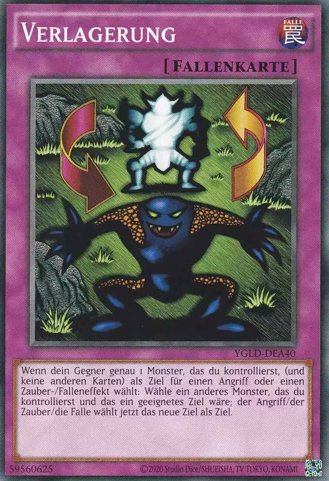 Verlagerung YGLD-DEA40 ist in Common Yu-Gi-Oh Karte aus Yugis Legendary Decks - King of Games unlimitiert