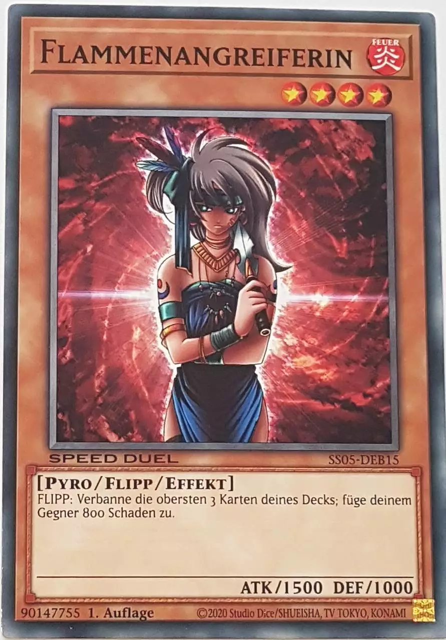 Flammenangreiferin SS05-DEB15 ist in Common Yu-Gi-Oh Karte aus Twisted Nightmares 1.Auflage