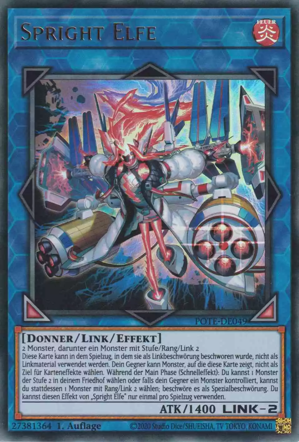 pote-de049-spright-elfe-ultra-rare-power-of-the-elements Spright Elfe POTE-DE049 ist in Ultra Rare Yu-Gi-Oh Karte aus Power of the Elements 1.Auflage