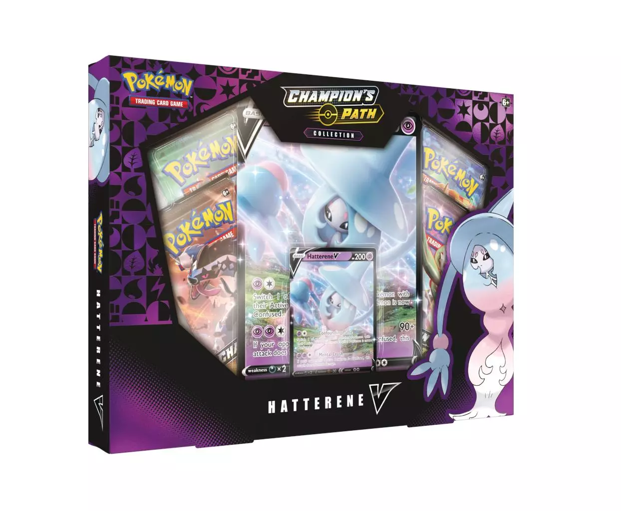 Pokemon Champion’s Path Hatterene V Box - Englisch